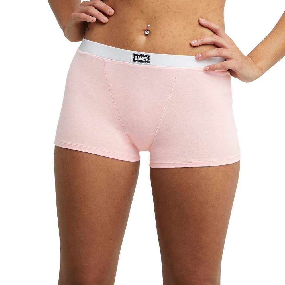 Hanes Originals Women’s 4-Pack Stretch Cotton Boxer Briefs 2XL Limited Edition - Picture 3 of 3